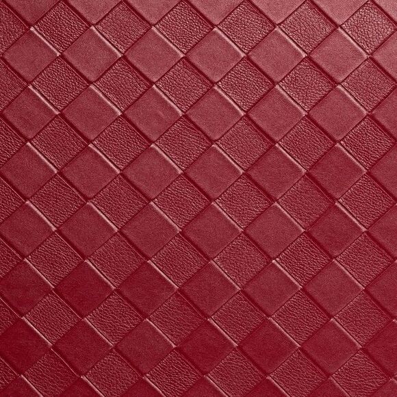 Home Dynamix Trenton Solace Traditional Diamond Textured Kitchen Mat, Red, - Picture 3 of 6